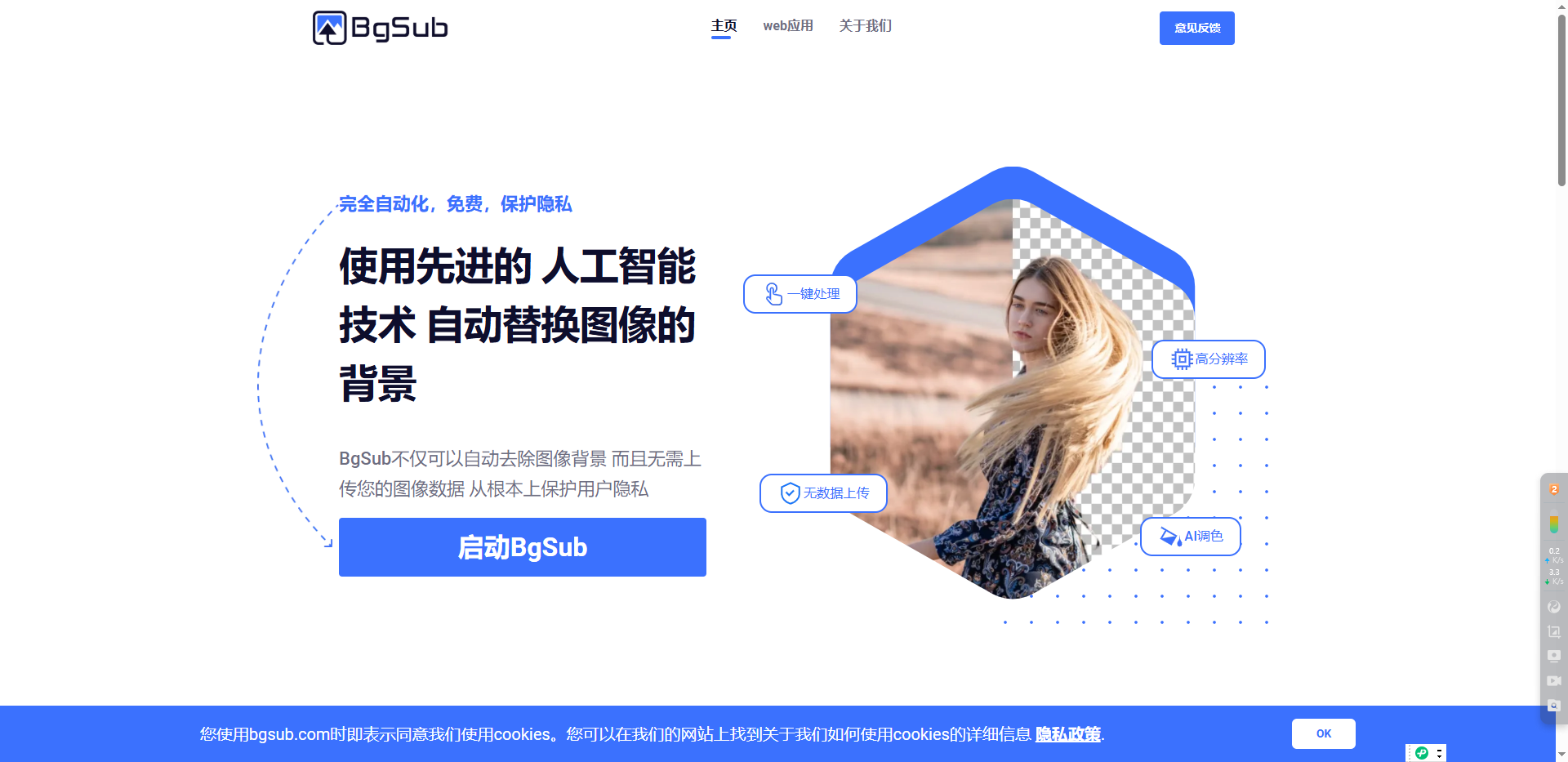 BgSub在线抠图