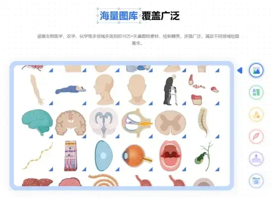 科研绘图-10万+专属图标,无基础绘制精美论文插图